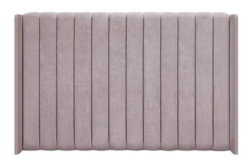 Joluma Komplett Sängpaket – Kontinentalsäng 180x200 cm i Tyg med Sänggavel + Bäddmadrass med Fasthetsgrad Medium - Vintagerose - Möbler - Säng - Kontinentalsäng