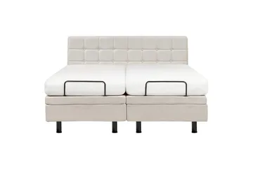 Justerbar säng Duke - Beige, svart, 160x200 cm - Möbler - Säng - Sängram & sängstomme