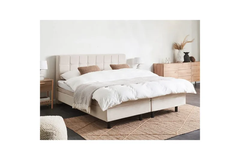 Justerbar säng Duke - Beige, svart, 160x200 cm - Möbler - Säng - Sängram & sängstomme