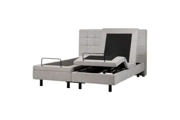 Justerbar säng Duke - Grå, svart, 160x200 cm - Möbler - Säng - Ställbar säng