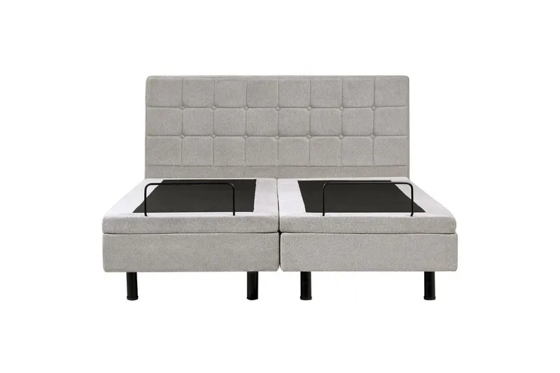 Justerbar säng Duke - Grå, svart, 160x200 cm - Möbler - Säng - Ställbar säng