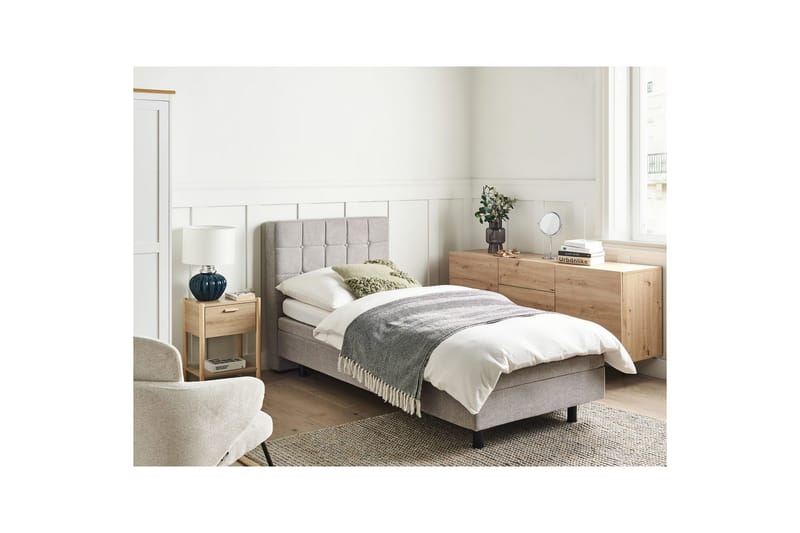 Justerbar säng Duke - Grå, svart, 80x200 cm - Möbler - Säng - Ställbar säng