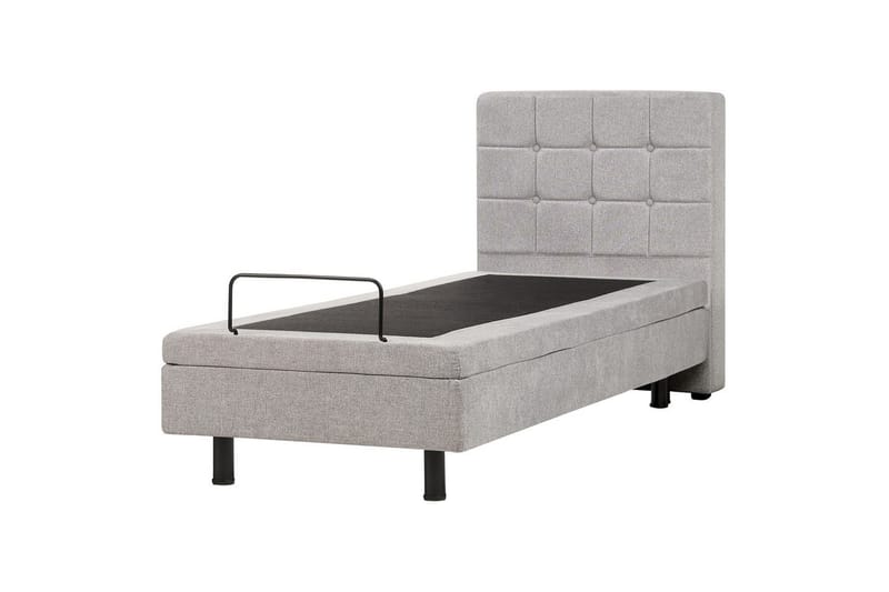 Justerbar säng Duke - Grå, svart, 80x200 cm - Möbler - Säng - Ställbar säng