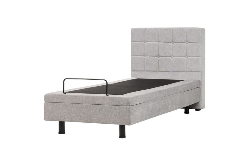 Justerbar säng Duke - Grå, svart, 90x200 cm - Möbler - Säng - Sängram & sängstomme