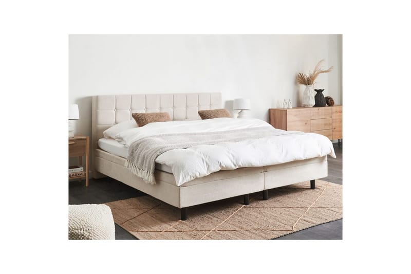 Justerbar säng Duke - Ljusbeige, 180x200 cm - Möbler - Säng - Sängram & sängstomme