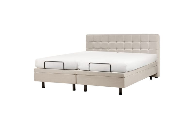 Justerbar säng Duke - Ljusbeige, 180x200 cm - Möbler - Säng - Sängram & sängstomme