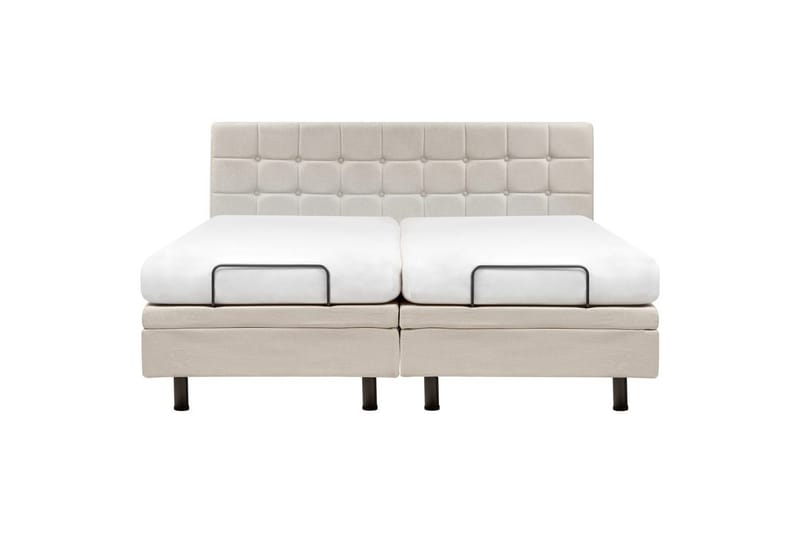 Justerbar säng Duke - Ljusbeige, 180x200 cm - Möbler - Säng - Sängram & sängstomme
