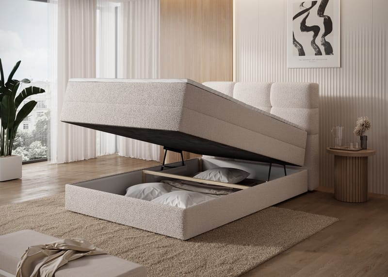 Kasped Sängpaket Kontinentalsäng med förvaring 120x200 cm - svart - Möbler - Säng - Kontinentalsäng