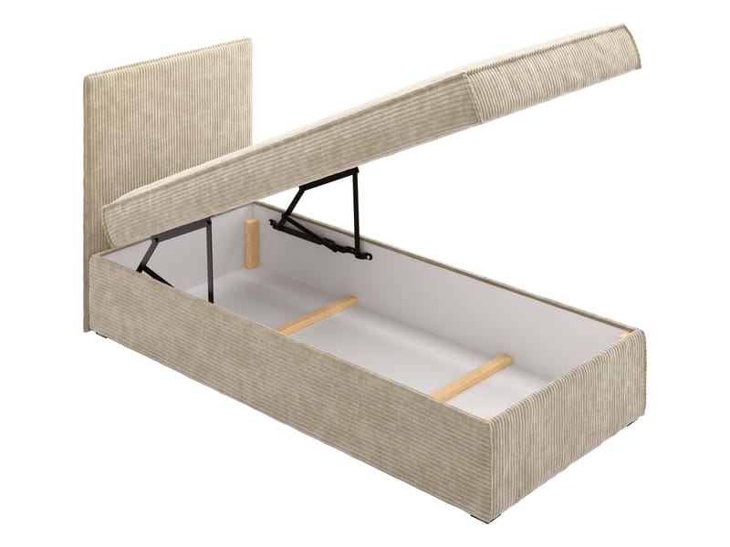 Kelven Liggfåtölj med förvaring 92x205 cm - grå - Möbler - Säng - Enkelsäng