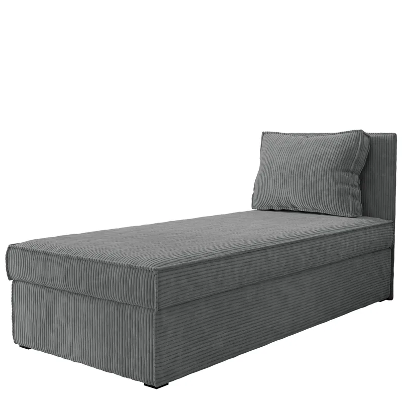 Kelven Liggfåtölj med förvaring 92x205 cm, grå