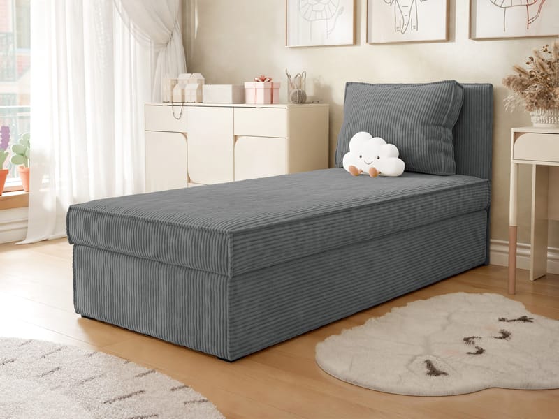 Kelven Liggfåtölj med förvaring 92x205 cm - grå - Möbler - Säng - Enkelsäng