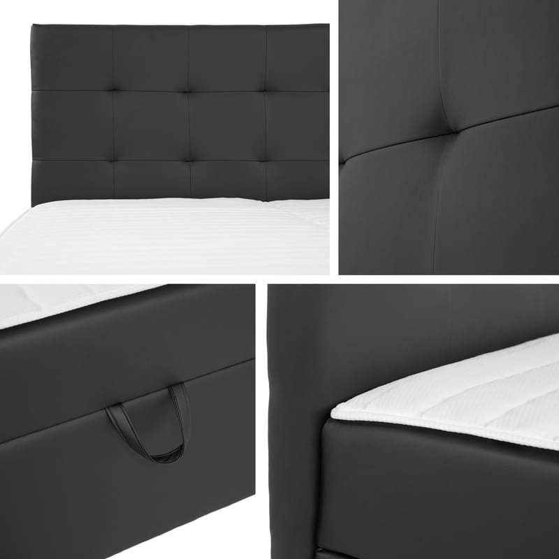 Kleiv Kontinentalsäng med förvaring 140x200 cm - brun - Möbler - Säng - Kontinentalsäng
