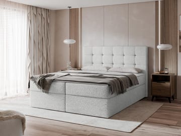 Kleiv Kontinentalsäng med förvaring 160x200 cm - grå - Möbler - Säng - Kontinentalsäng