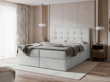 Kleiv Kontinentalsäng med förvaring 180x200 cm - grå - Möbler - Säng - Kontinentalsäng