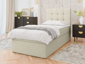 Kleiv Kontinentalsäng med förvaring 90x200 cm - beige - Möbler - Säng - Kontinentalsäng