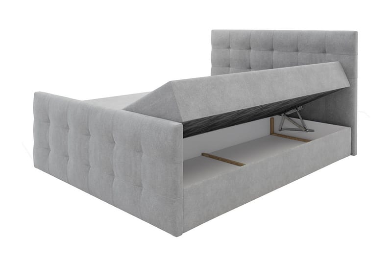 Kleos Kontinentalsäng 160x200cm med Sänggavel  Mörkgrå - Mörkgrå - Möbler - Säng - Kontinentalsäng