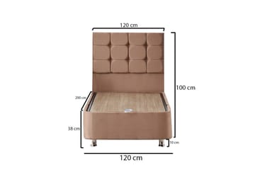 Adilen Kontinentalsäng 120x200 cm - Ljusbrun - Möbler - Säng - Komplett sängpaket