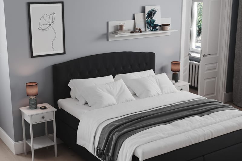 Belda Sängpaket 160x200 Fast - Svart - Möbler - Säng - Kontinentalsäng