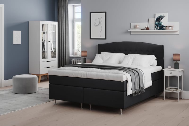 Belda Sängpaket 160x200 Fast - Svart - Möbler - Säng - Kontinentalsäng