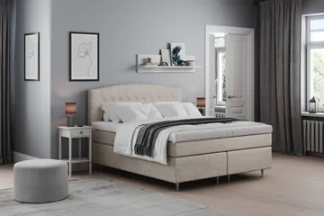 Belda Sängpaket 180x200 Fast/Medium - Beige - Möbler - Säng - Kontinentalsäng