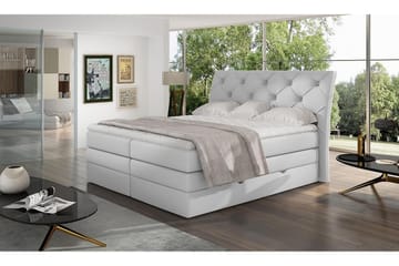Bellamir Sängpaket 160x200 cm - Läder/Vit - Möbler - Säng - Komplett sängpaket