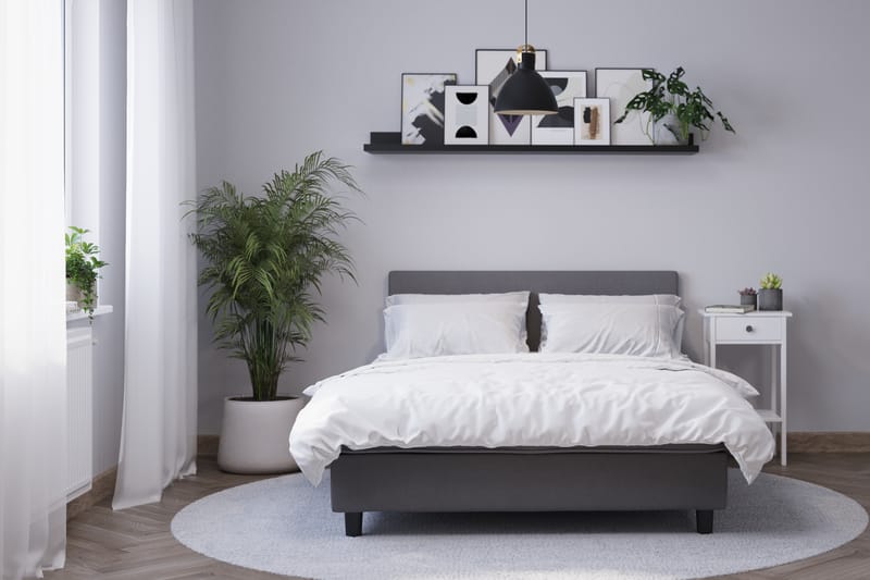 Komplett Sängpaket Billingen 140x200 cm - Grå - Möbler - Säng - Dubbelsäng
