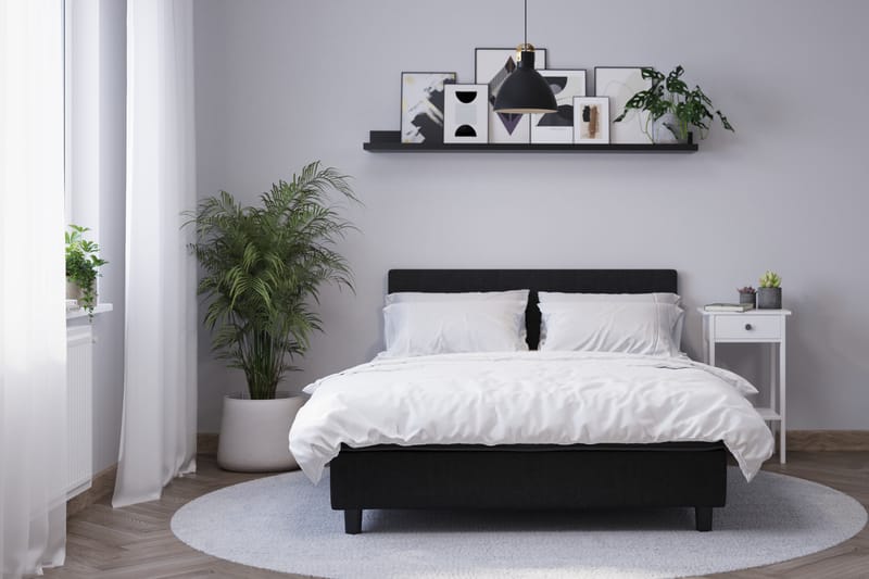 Komplett Sängpaket Billingen 180x200 cm - Svart - Möbler - Säng - Dubbelsäng
