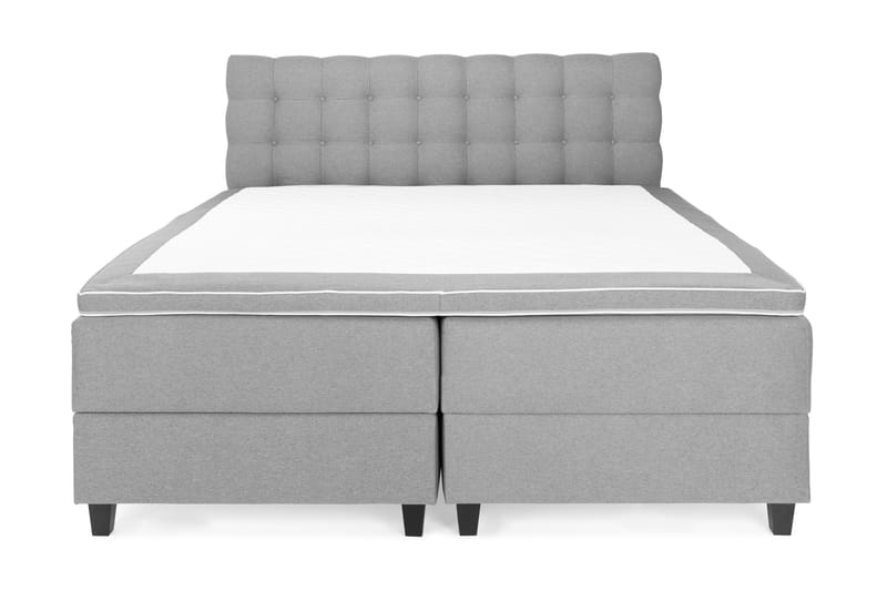 Komplett Sängpaket Boxford med Förvaring 160x200 cm - Ljusgrå (+Fler val) - Kontinentalsäng - Komplett sängpaket