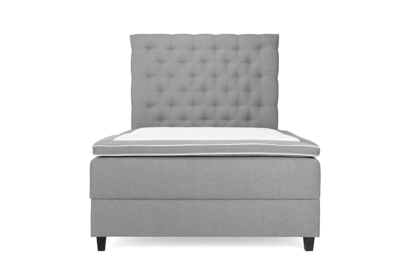 Komplett Sängpaket Boxford Säng med Förvaring 140x200 - Ljusgrå (+Fler val) - Kontinentalsäng - Komplett sängpaket