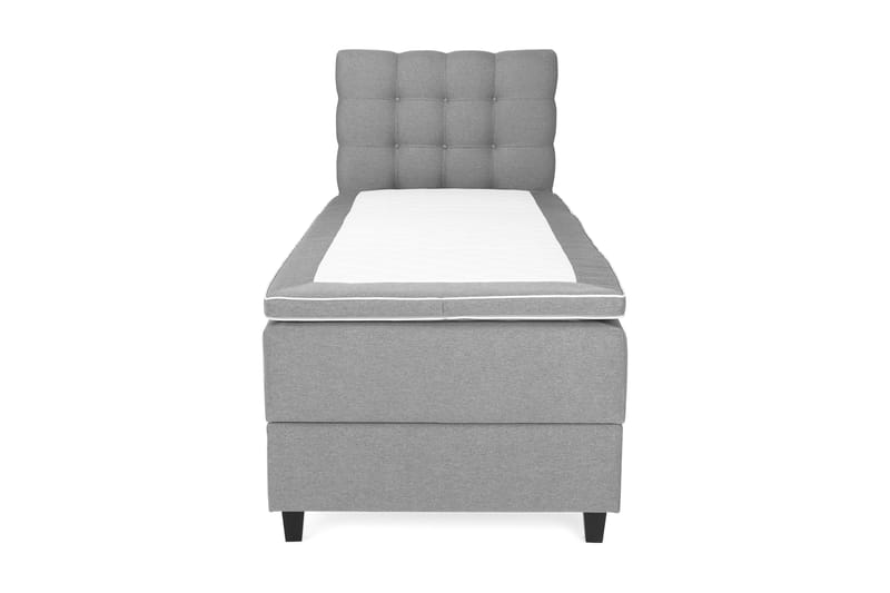 Komplett Sängpaket Boxford Säng med Förvaring 90x200 - Ljusgrå (+Fler val) - Komplett sängpaket - Kontinentalsäng