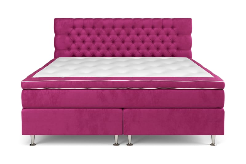 Komplett Sängpaket Celine  210x210 cm, Rosa|Sammet