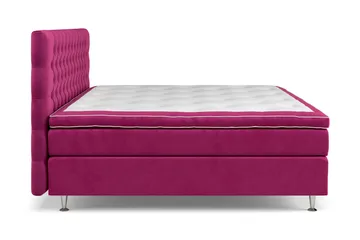 Komplett Sängpaket Celine  210x210 cm - Rosa|Sammet - Möbler - Säng - Kontinentalsäng