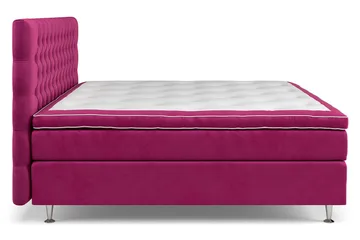 Komplett Sängpaket Celine  210x210 cm - Rosa|Sammet - Möbler - Säng - Kontinentalsäng