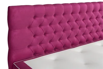 Komplett Sängpaket Celine  210x210 cm - Rosa|Sammet - Möbler - Säng - Kontinentalsäng