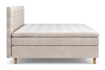 Celine Kontinentalsäng 210x210cm - Beige/Sammet - Möbler - Säng - Kontinentalsäng