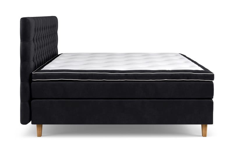 Celine Sängpaket 210x210cm - Svart/Sammet - Möbler - Säng - Kontinentalsäng