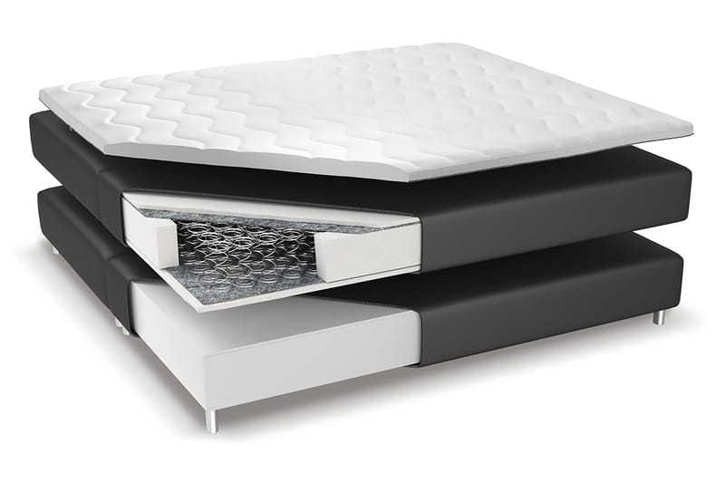 Komplett Sängpaket Celio 180x200 med Förvaring + 2st Franco Sängbord - Grå|Sammet - Möbler - Säng - Säng med förvaring