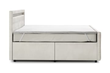 Komplett Sängpaket Celio Light 180x200 med Fövaring LED-belysning - Beige - Möbler - Säng - Kontinentalsäng