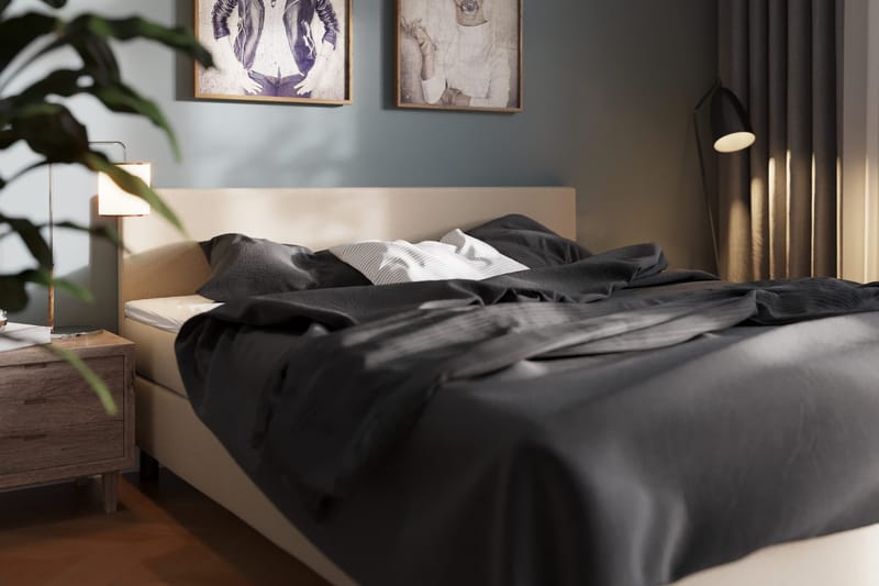 Charm Komplett Sängpaket 120x200 cm Medelfast - Beige - Möbler - Säng - Enkelsäng