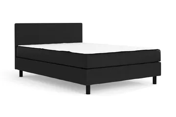 Charm Komplett Sängpaket 140x200 cm Kontinentalsäng med gavel - Svart - Möbler - Säng - Kontinentalsäng