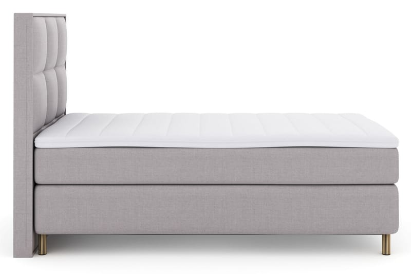Komplett Sängpaket Choice No 3 120x200 Medium - Ljusgrå|Koppar - Kontinentalsäng - Komplett sängpaket