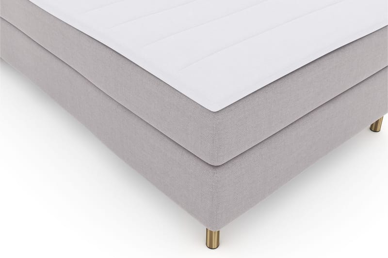Komplett Sängpaket Choice No 3 120x200 Medium - Ljusgrå|Koppar - Kontinentalsäng - Komplett sängpaket