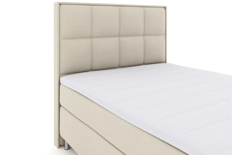 Komplett Sängpaket Choice No 3 140x200 Medium - Beige|Metall - Kontinentalsäng - Komplett sängpaket