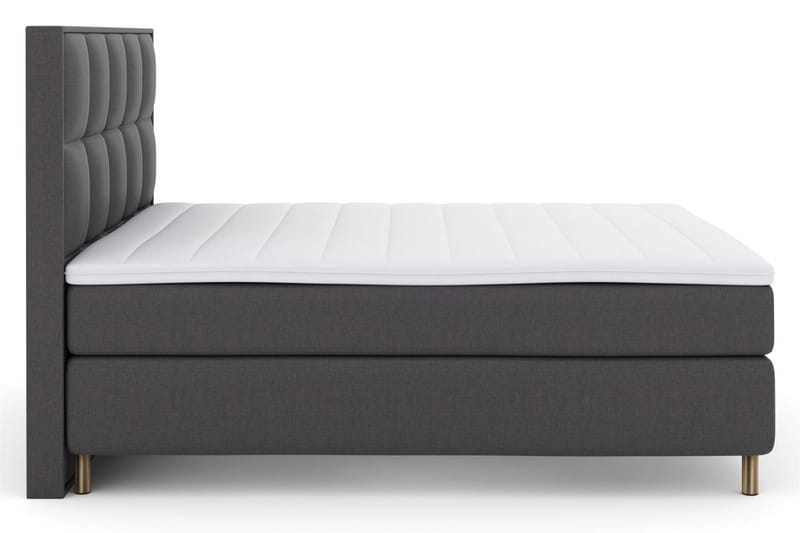 Komplett Sängpaket Choice No 3 160x200 Fast - Mörkgrå|Koppar - Kontinentalsäng - Dubbelsäng - Komplett sängpaket