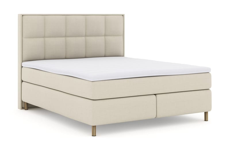 Komplett Sängpaket Choice No 3 210x210 Fast - Beige|Koppar - Kontinentalsäng - Dubbelsäng - Komplett sängpaket