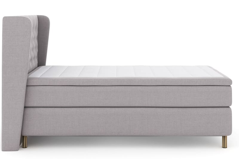 Komplett Sängpaket Choice No 4 120x200 Medium - Ljusgrå|Koppar - Kontinentalsäng - Komplett sängpaket
