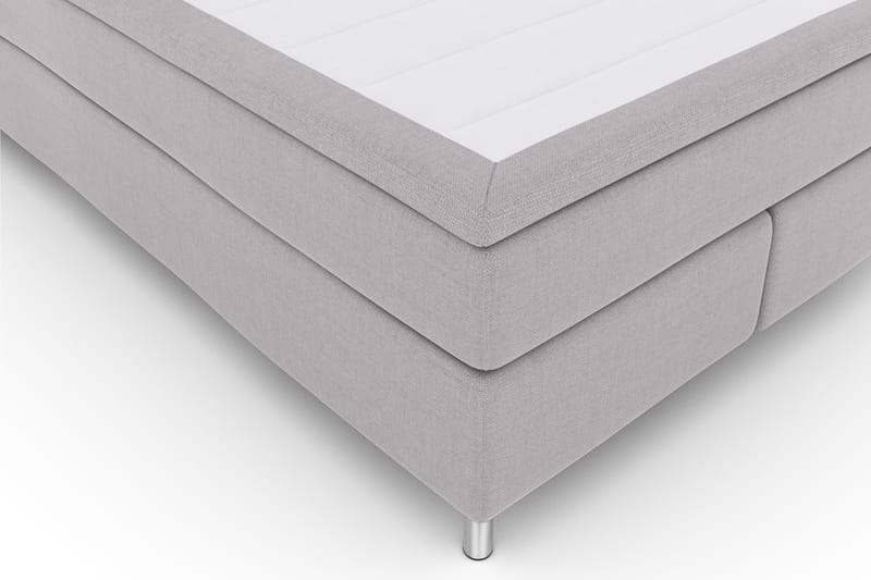Komplett Sängpaket Choice No 4 140x200 Fast - Ljusgrå|Metall - Kontinentalsäng - Komplett sängpaket