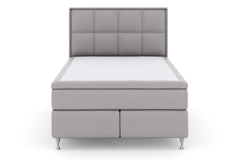 Komplett Sängpaket Choice No 4 140x200 Fast - Ljusgrå|Silver - Kontinentalsäng - Komplett sängpaket