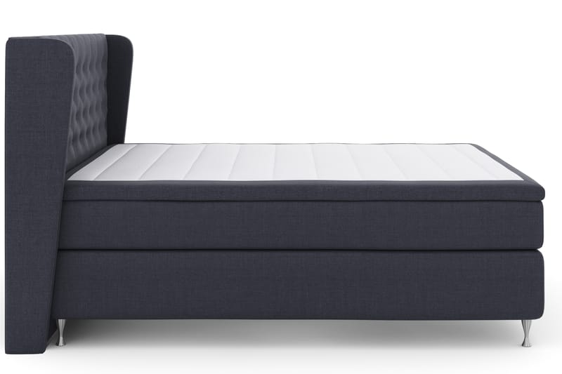 Komplett Sängpaket Choice No 4 180x200 Fast - Blå|Silver - Kontinentalsäng - Dubbelsäng - Komplett sängpaket