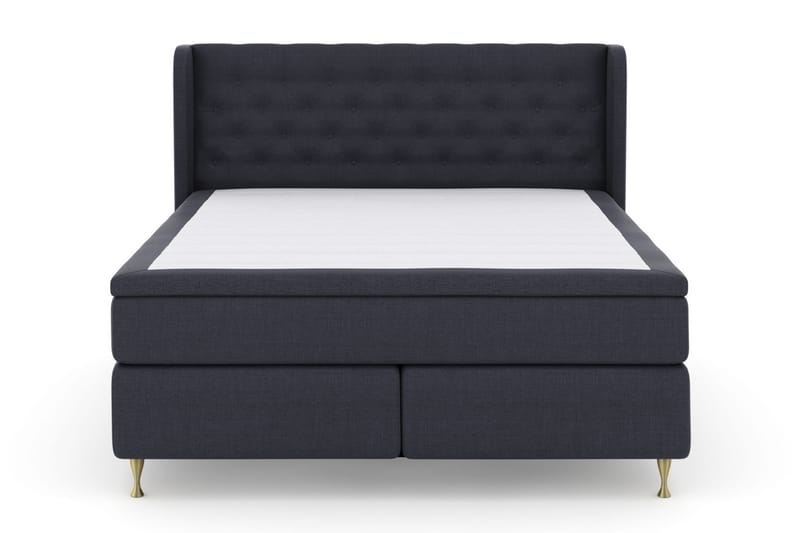 Komplett Sängpaket Choice No 4 180x200 Fast/Medium - Blå|Guld - Kontinentalsäng - Dubbelsäng - Komplett sängpaket